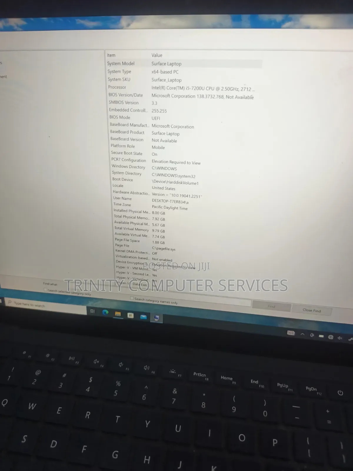Laptop Microsoft Surface 8GB Intel Core i5 SSD 256GB