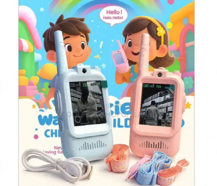 Kids Walkie Talkie Toy With Camera and LCD Screen 2Way Communication