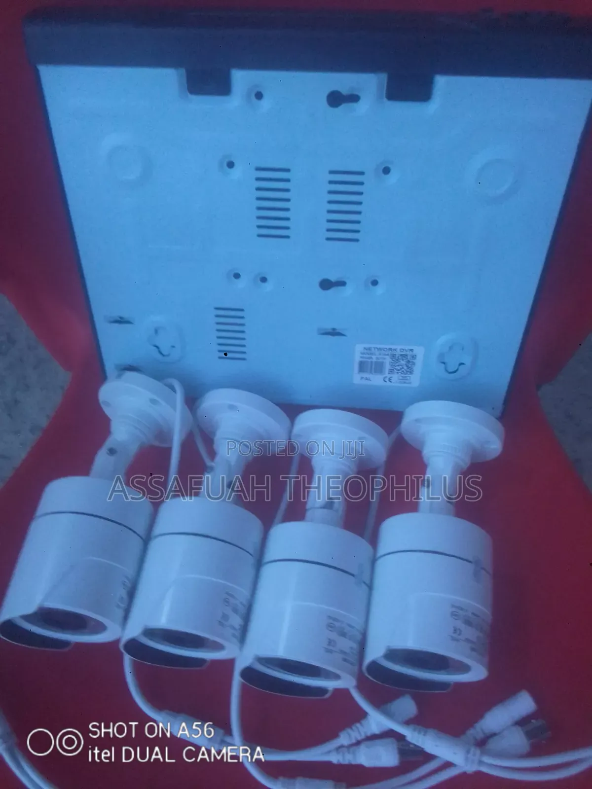 4 Cameras With 4 Channel DVR Device