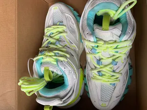 Balenciaga Track Sneakers White and Lemon Green Size 40-44