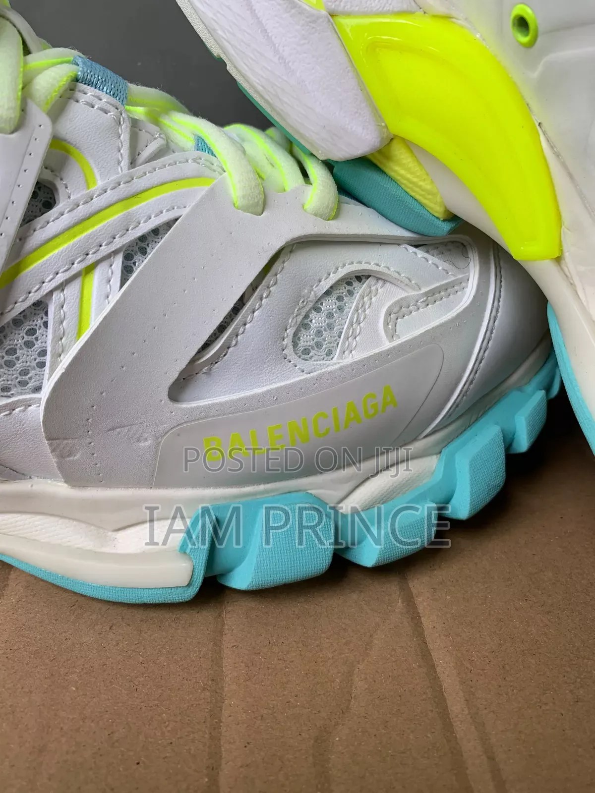 Balenciaga Track Sneakers White and Lemon Green Size 40-44