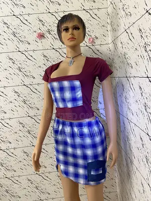 Flatted Crop Top and a Matching Mini Skirt