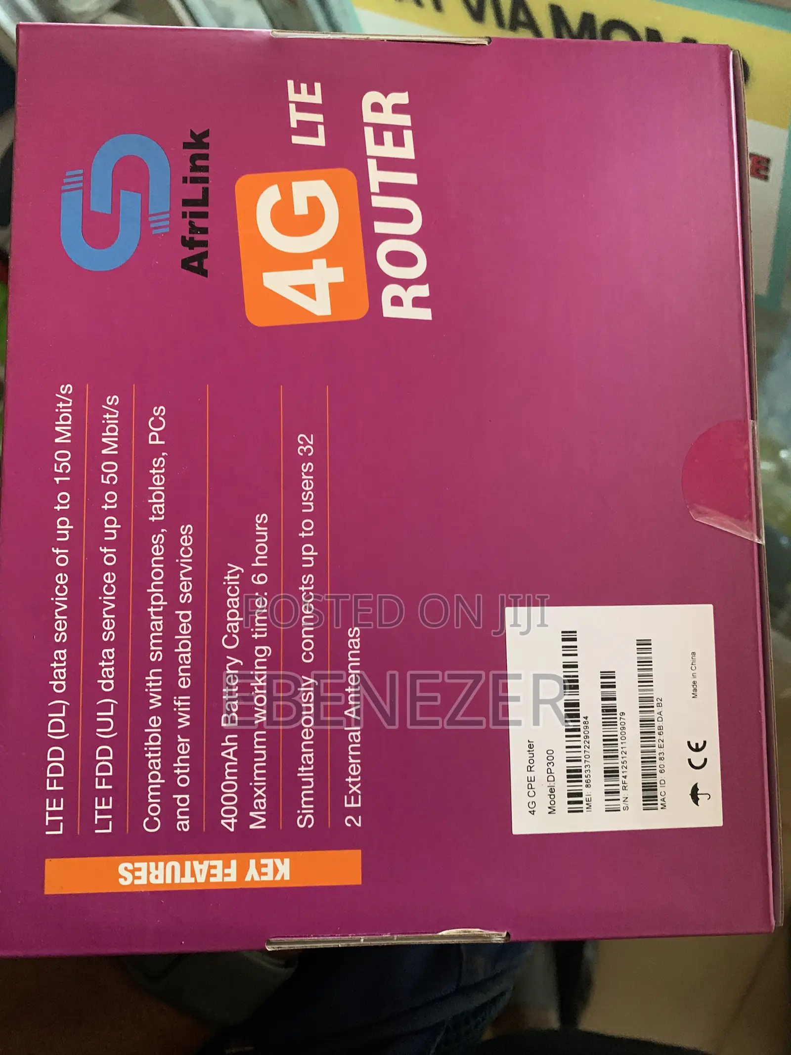 AfriLink Recheable 4G WiFi