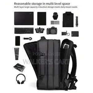 Expandable Travel Backpack – Multi-Pocket Business & Student Backpack