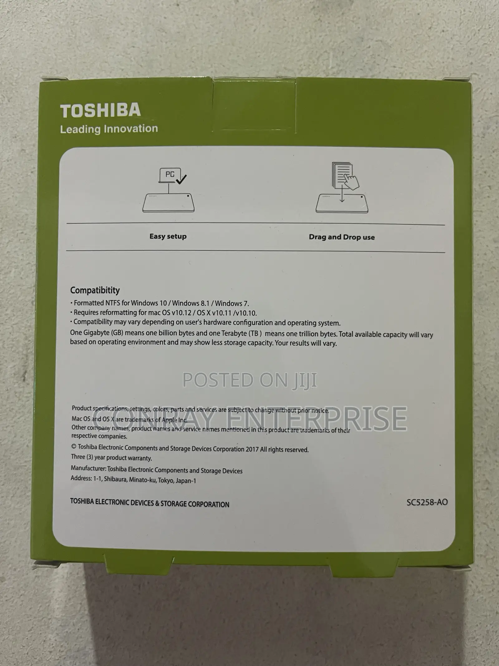 Hard Drive Pouch (Toshiba).