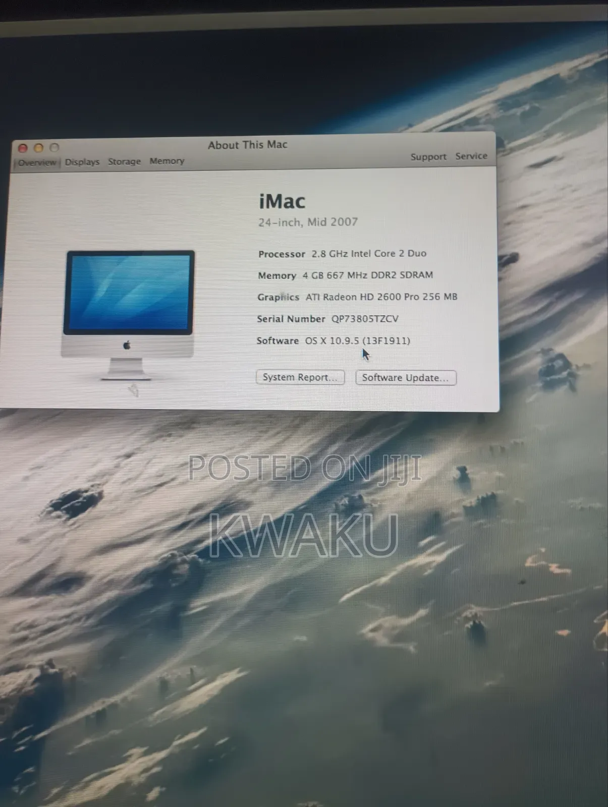 Desktop Computer Apple iMac 4GB Intel HDD 512GB