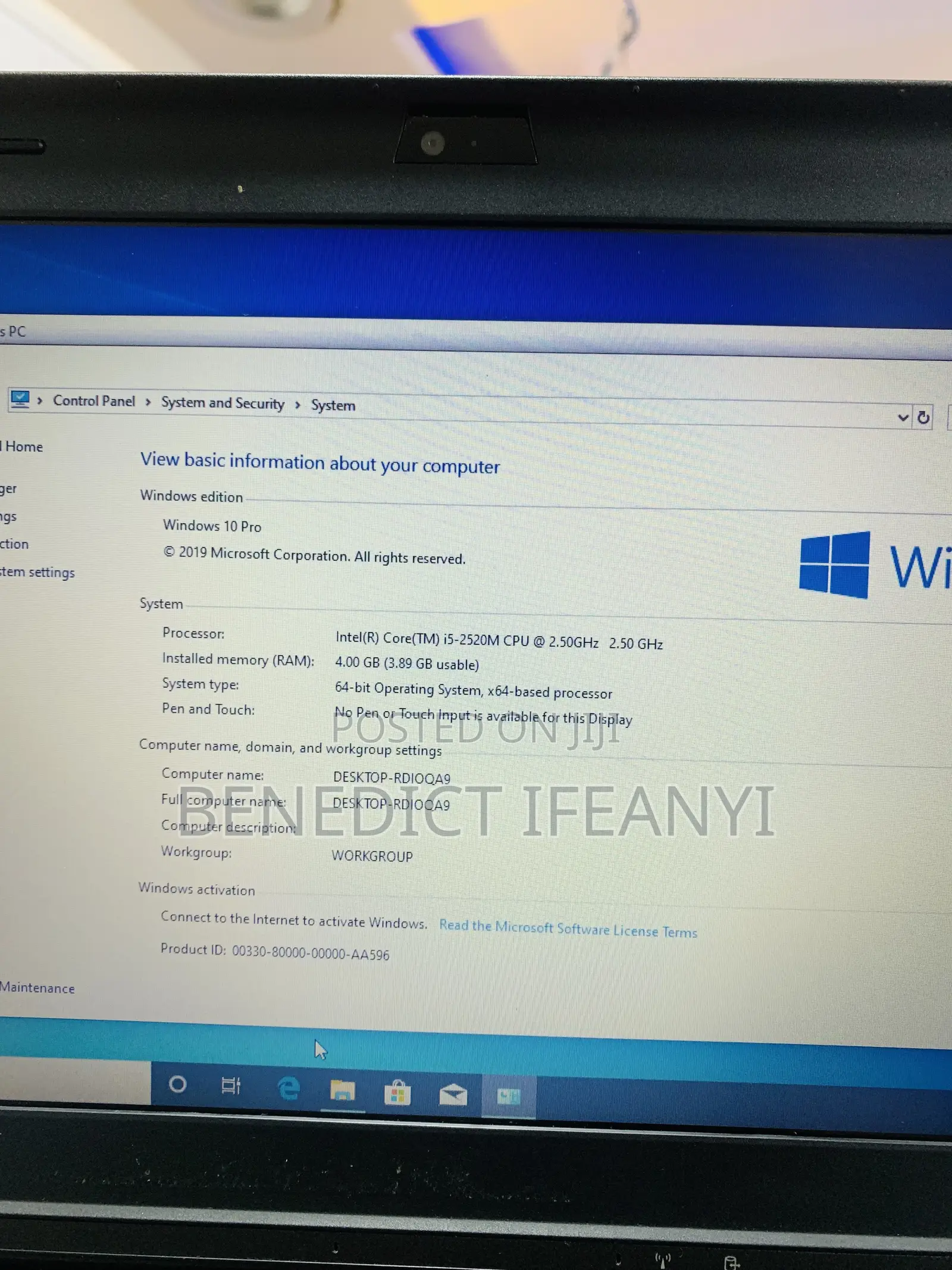 Laptop Lenovo ThinkPad X220 4GB Intel Core i5 HDD 320GB
