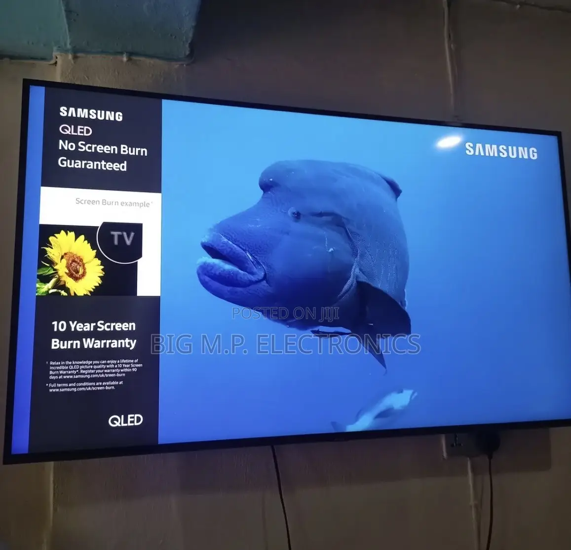 Samsung 55 Inches QLED Flat Smart TV. True 4K UHD, HDR Foreign Used