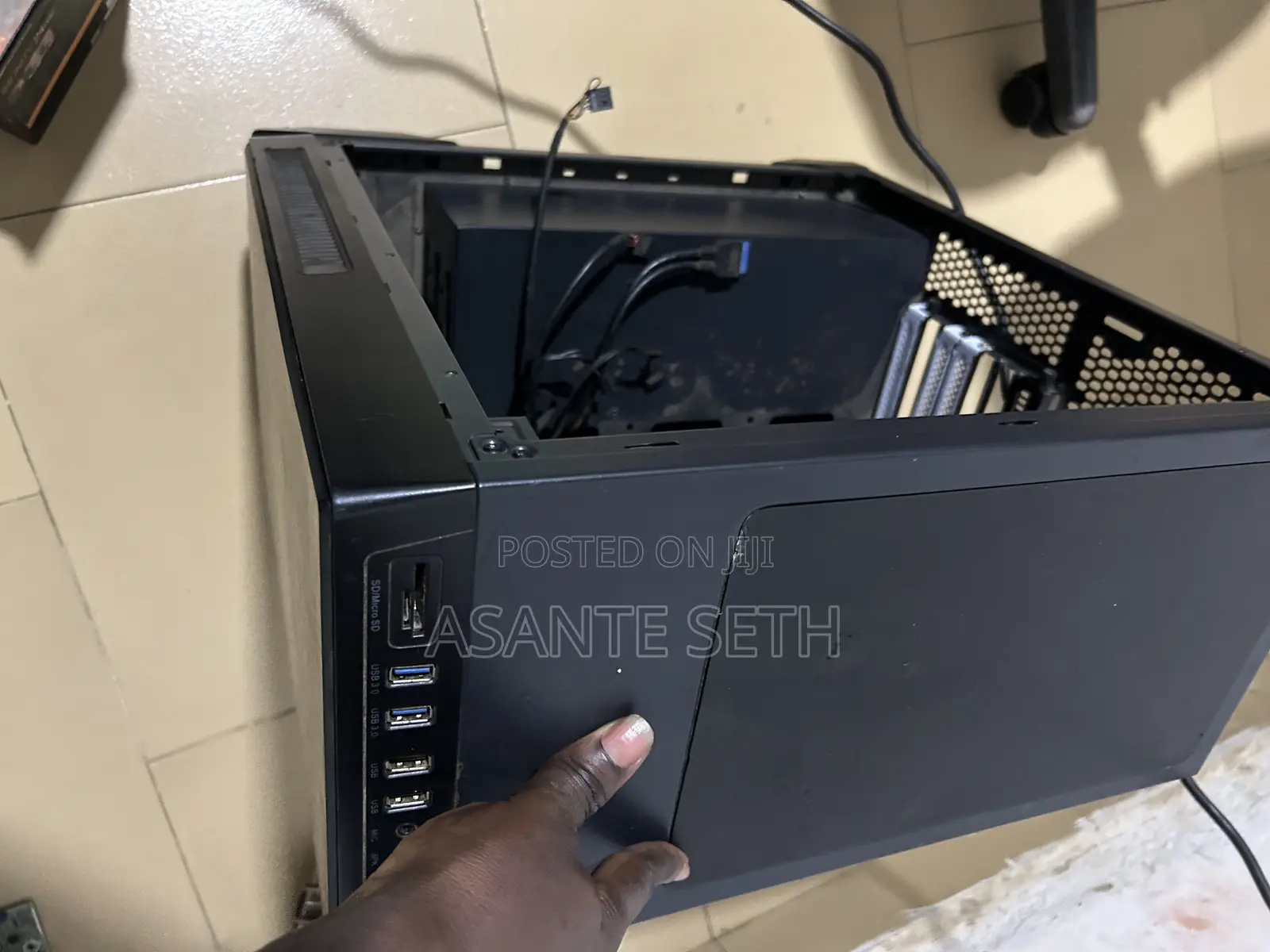 Full Big Atx Gaming Case With No Side Panel for Sale