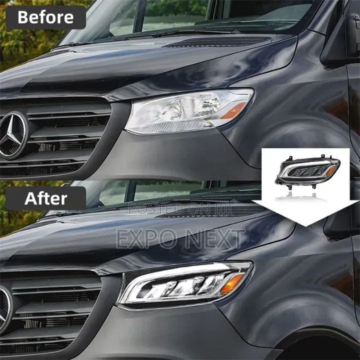 Led Headlights for Mercedes Benz Sprinter W907 2019 - 2023