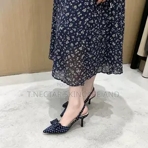 Polka-Dot Bow Heel Shoe