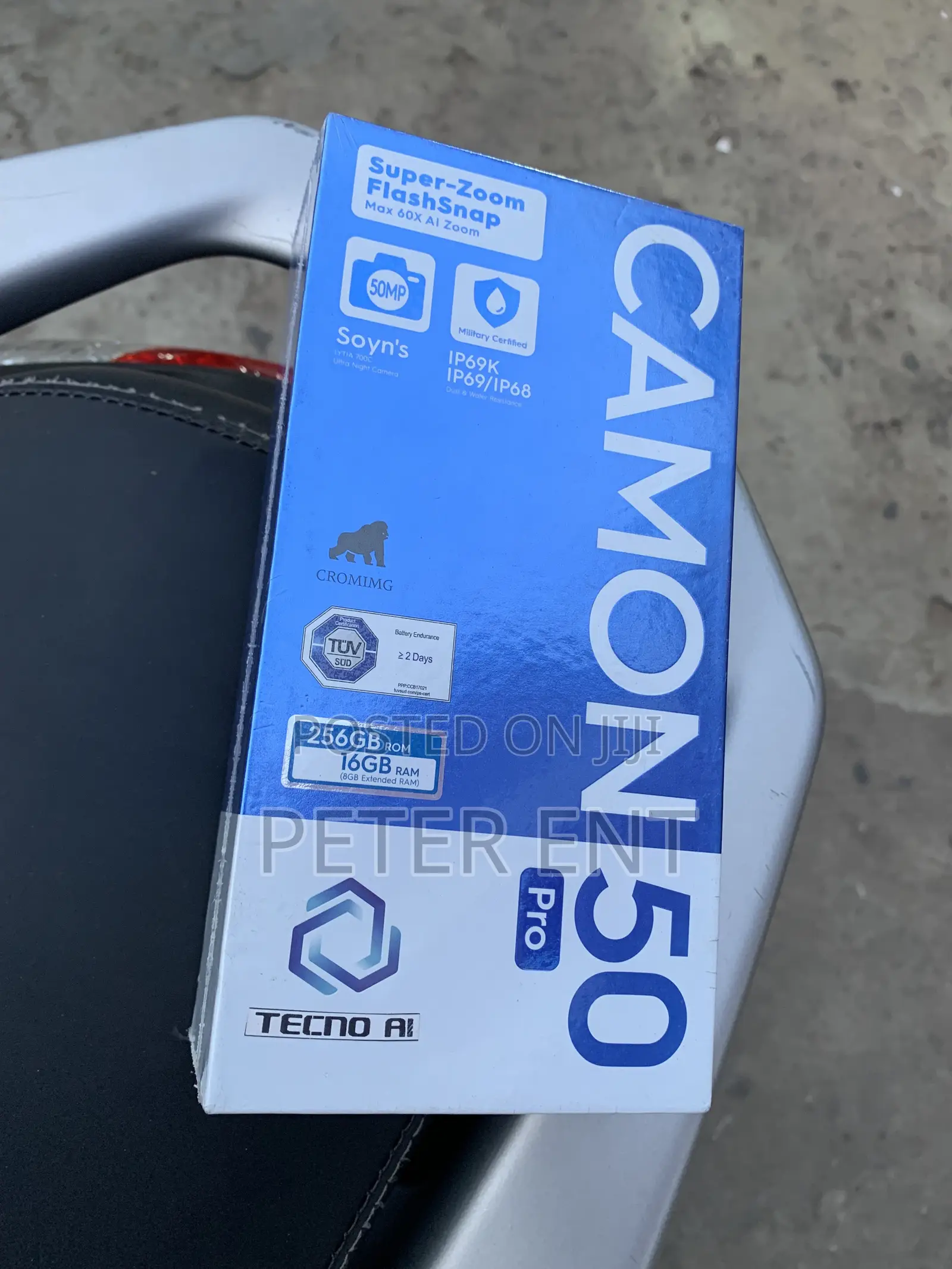 New Tecno Camon 50 Pro 256 GB Blue