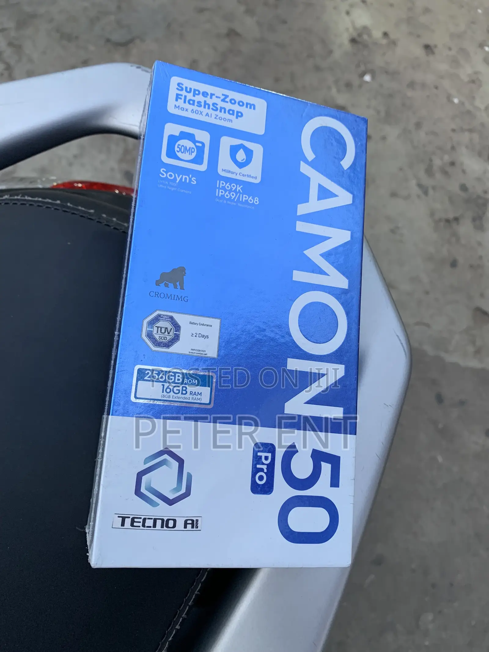 New Tecno Camon 50 Pro 256 GB Blue