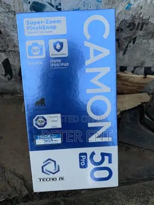 New Tecno Camon 50 Pro 256 GB Blue