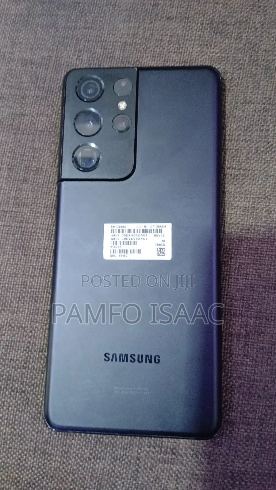 Samsung Galaxy S21 Ultra 5G 128 GB Black