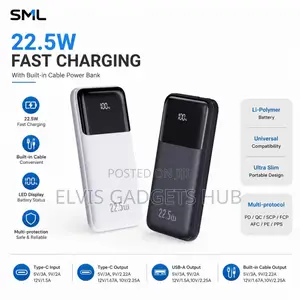 10000mAh 22.5W Fast Charging Powerbank