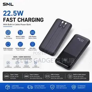 10000mAh 22.5W Fast Charging Powerbank