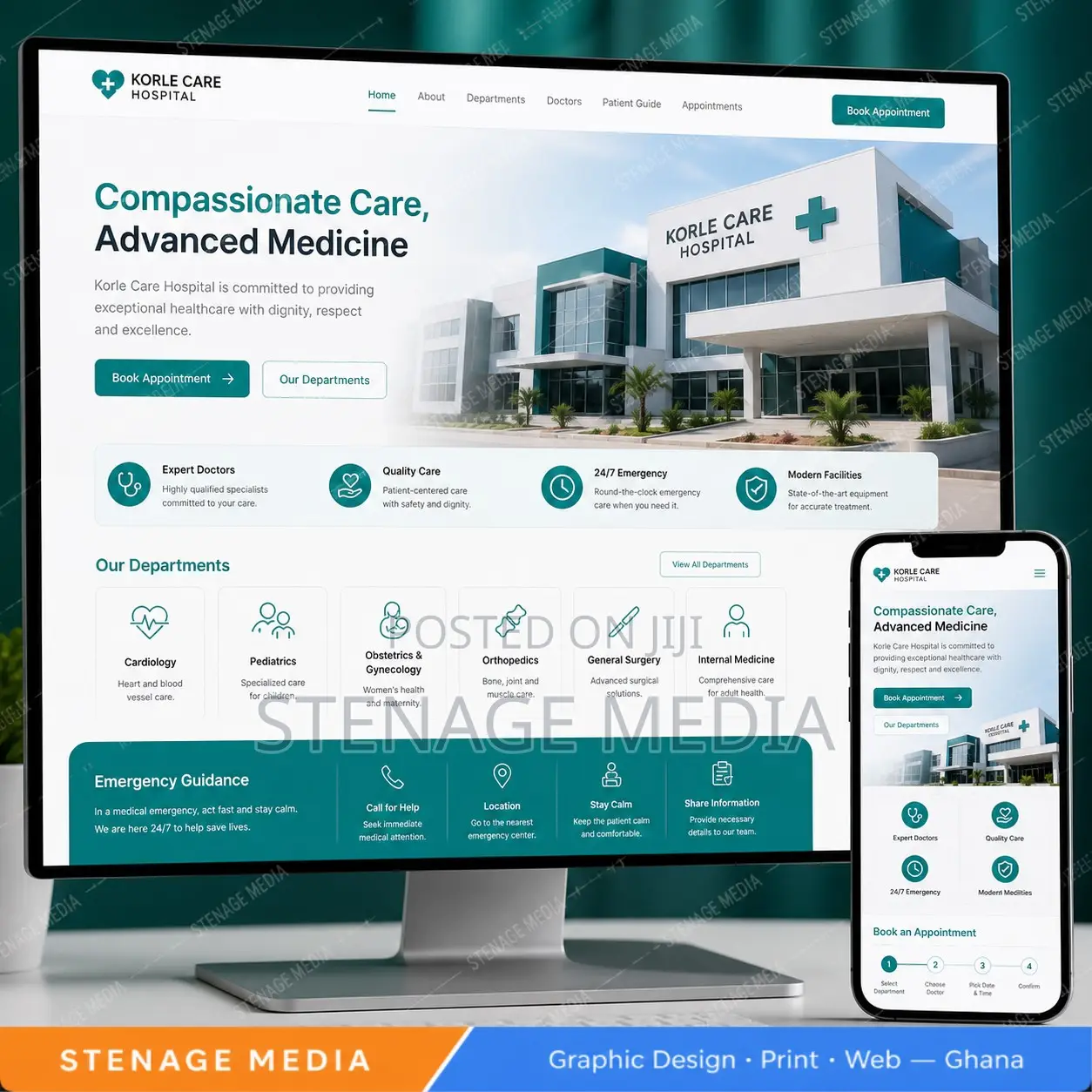Hospital & Clinic Website Design – Appointment Booking