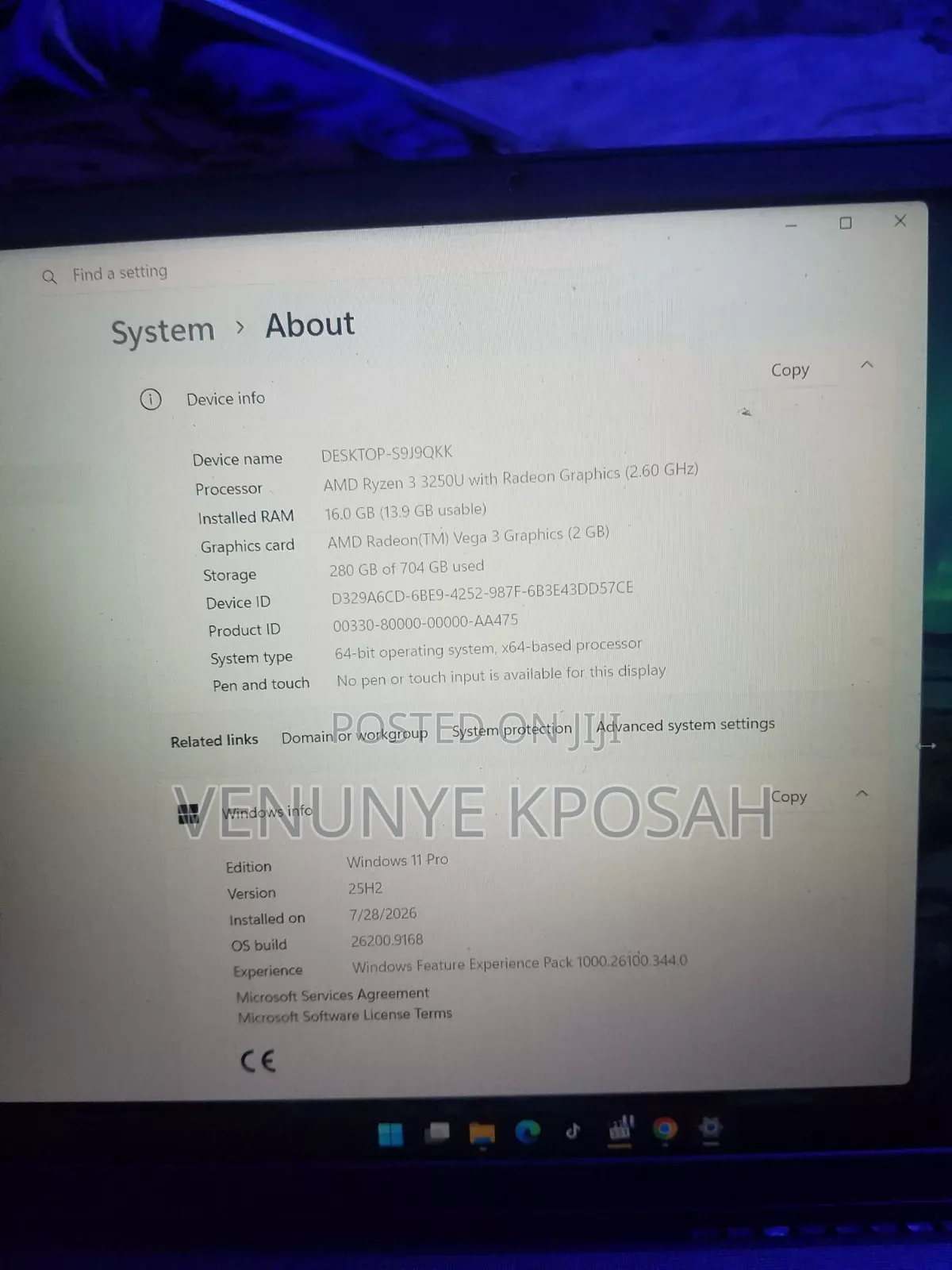 Laptop Dell Vostro 15 3515 16GB AMD Ryzen 3 HDD+SSD 700GB