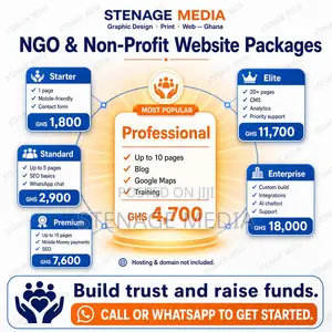 NGO Website Design – Charity & Donation Websites, Ghana