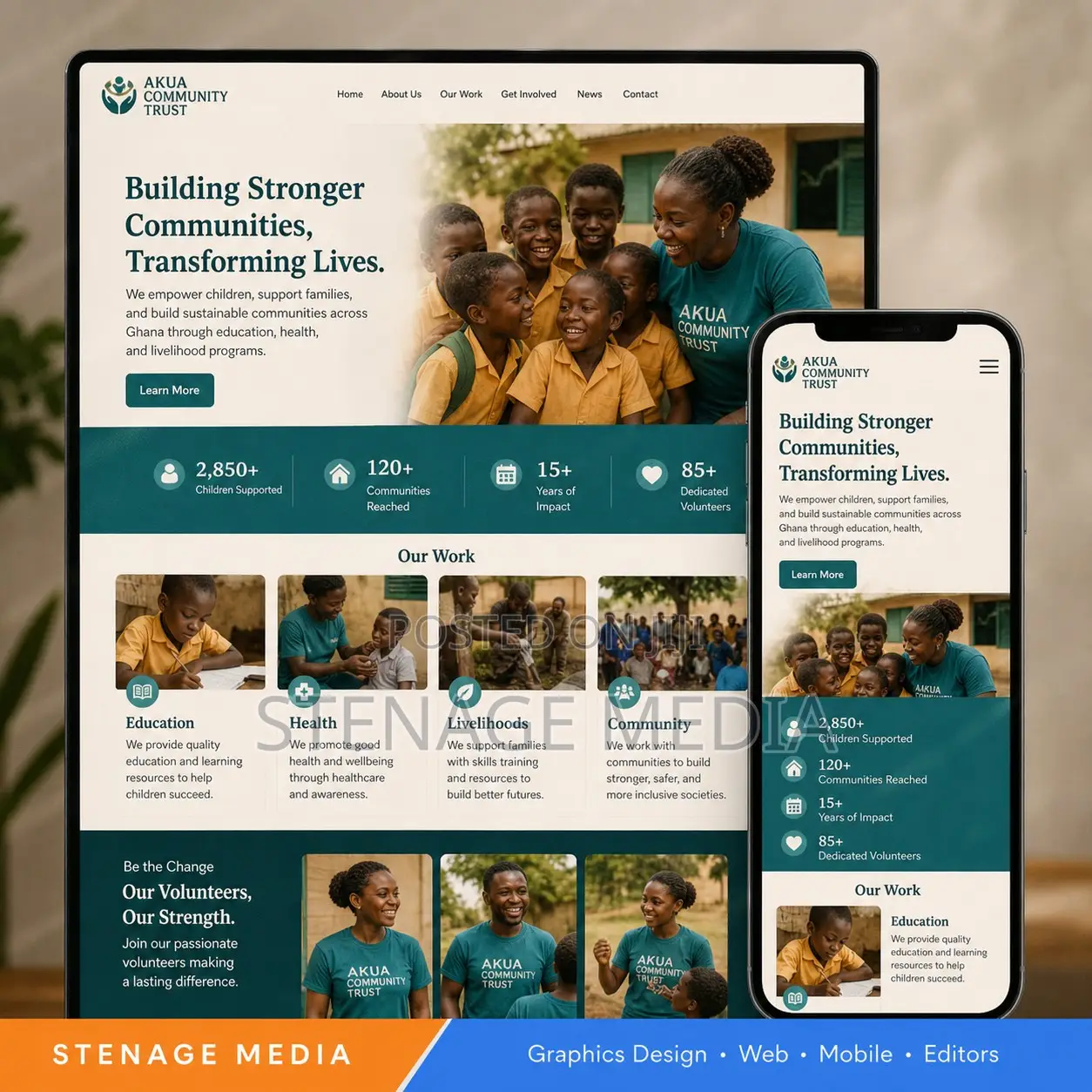 NGO Website Design – Charity & Donation Websites, Ghana