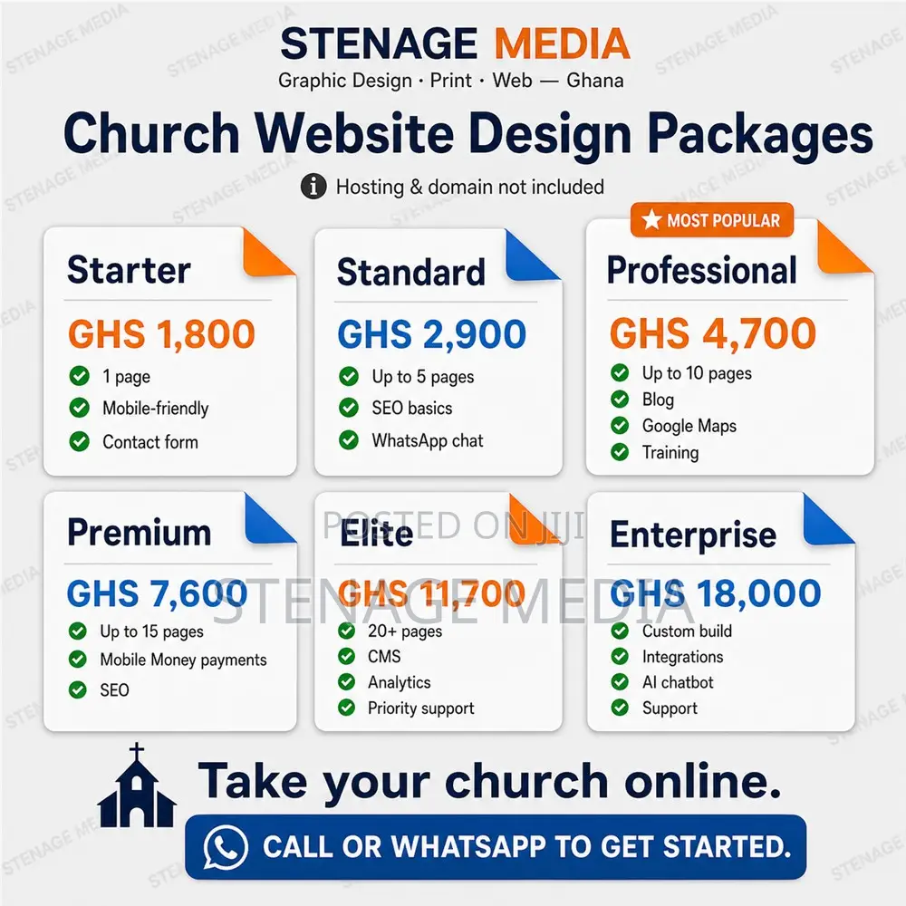 Church Website Design – Ministry, Sermons & Giving Sites