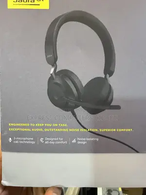 Jabra Evolve2 40 Wired Stereo Noise-Cancelling Headset & USB-C From Uk