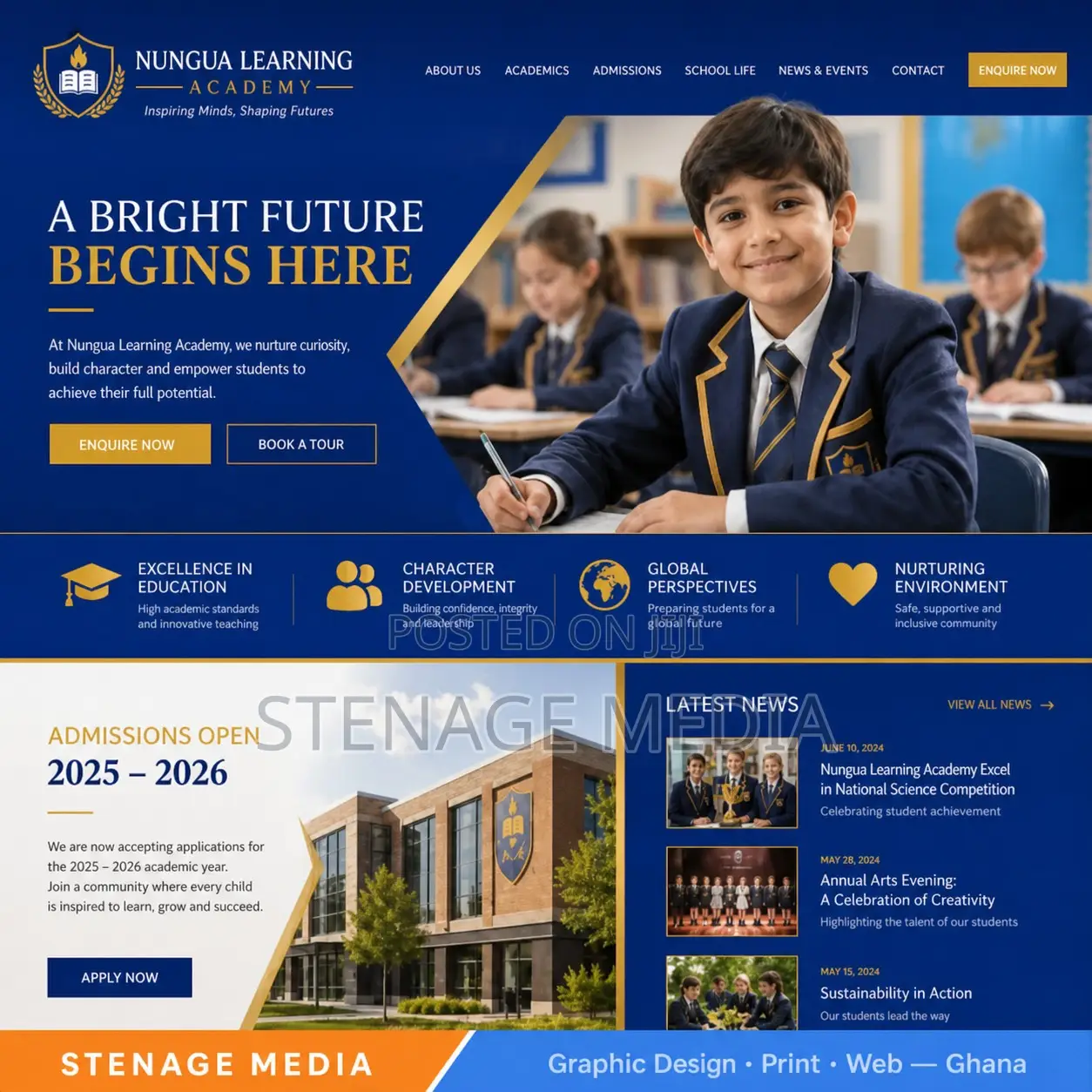 School Website Design – College & Admissions Portals