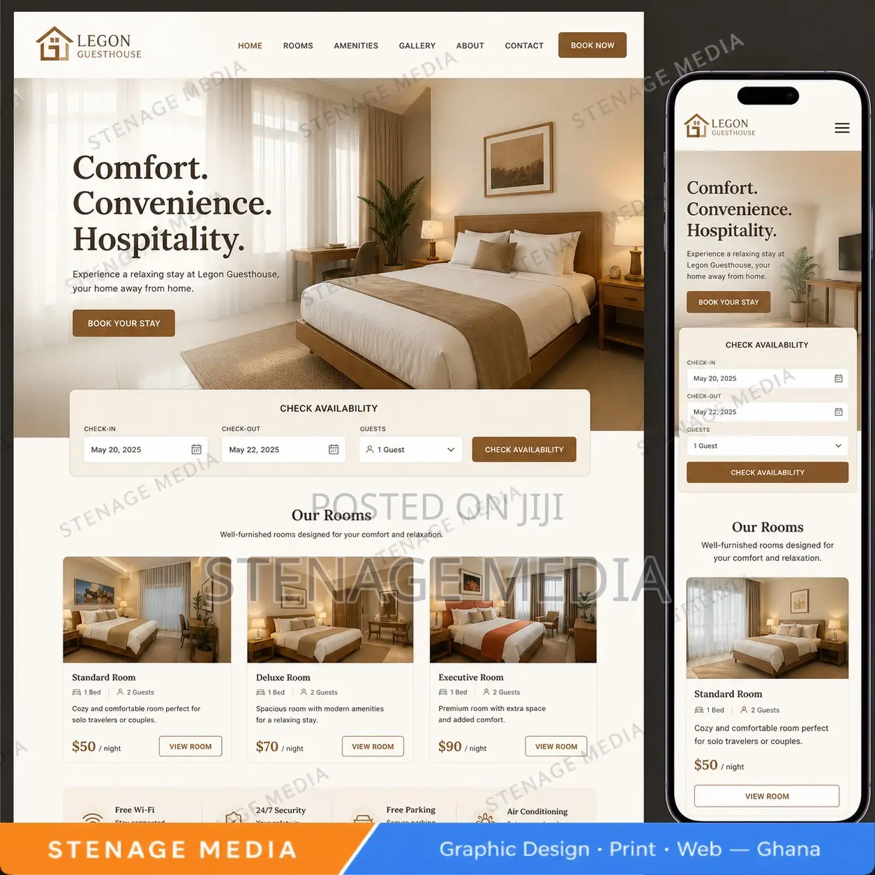 Hotel Website Design – Rooms, Booking & Reservations