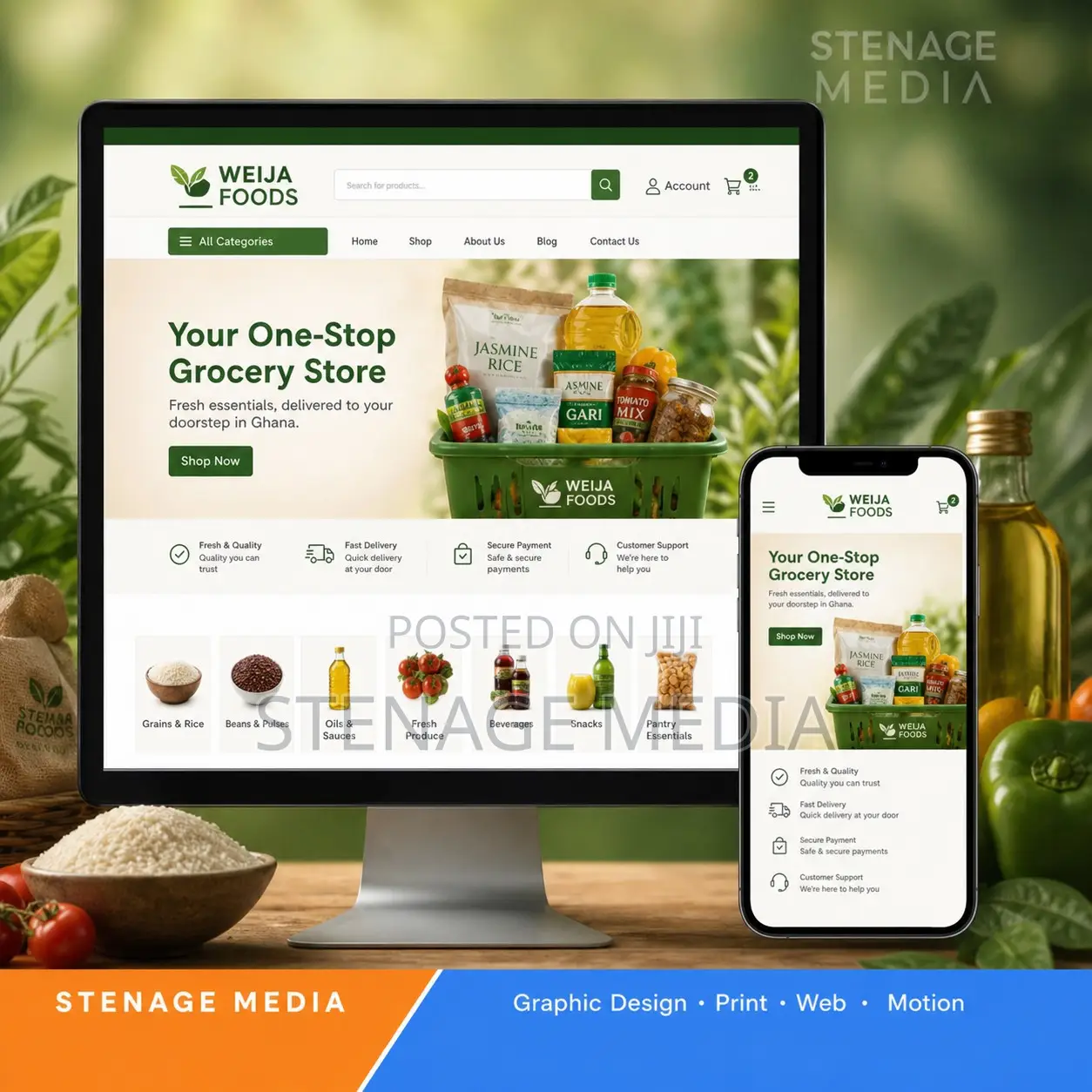 WooCommerce Store Design – WordPress Online Shop, Ghana