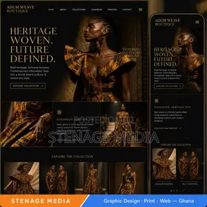 Portfolio Website Design – Personal & CV Websites, Ghana