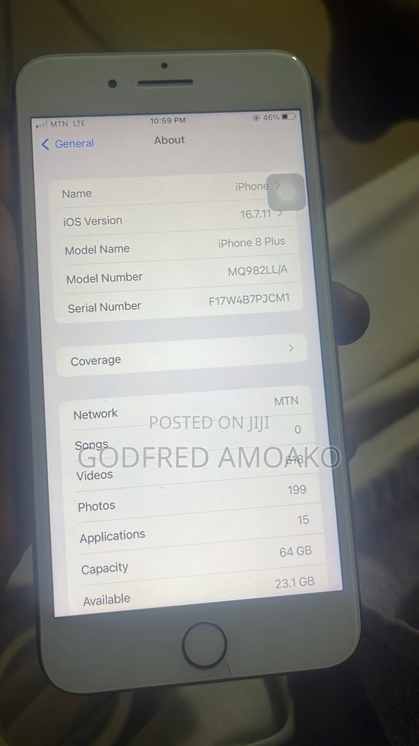 Apple iPhone 8 Plus 64 GB Black