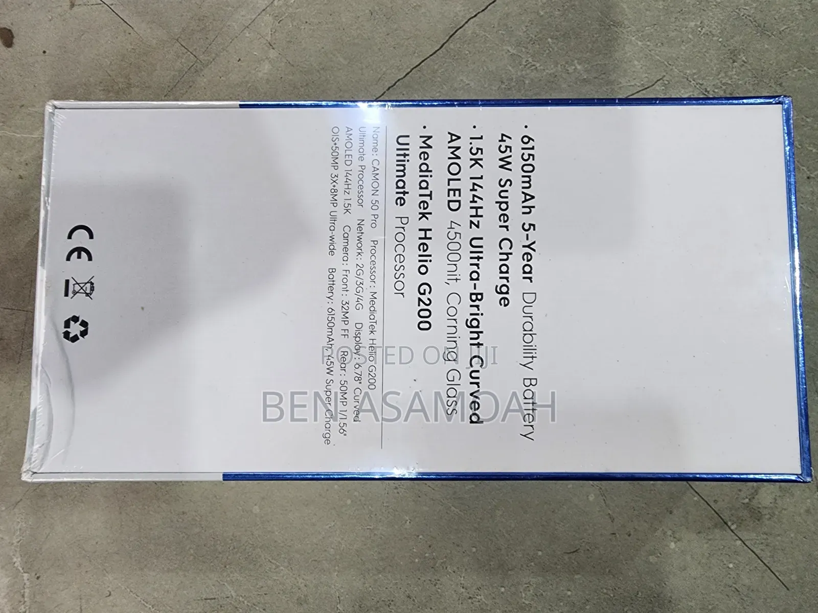 New Tecno Camon 50 Pro 256 GB Black