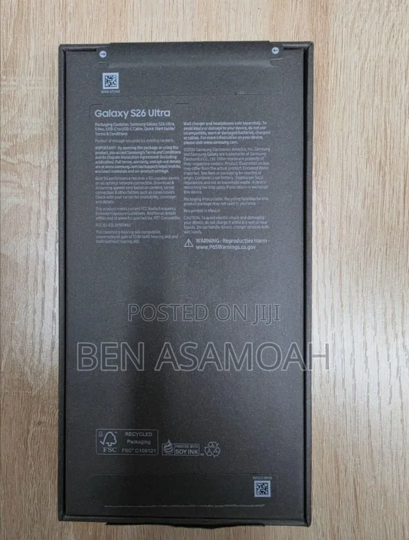 New Samsung Galaxy S26 Ultra 5G 1 TB Black