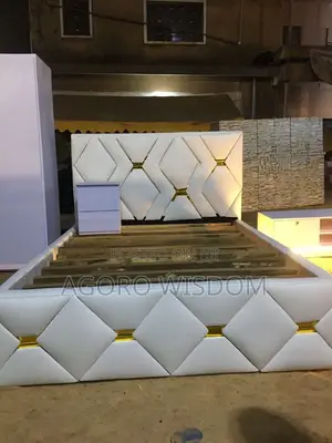 Brand New Bed Frame With Side Cabinet