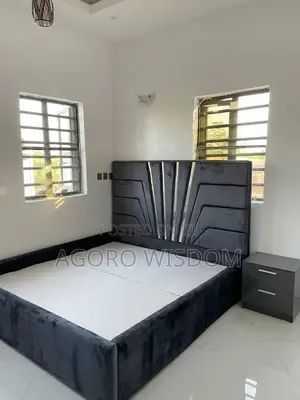 Available Double Bed Frame With Side Cabinet