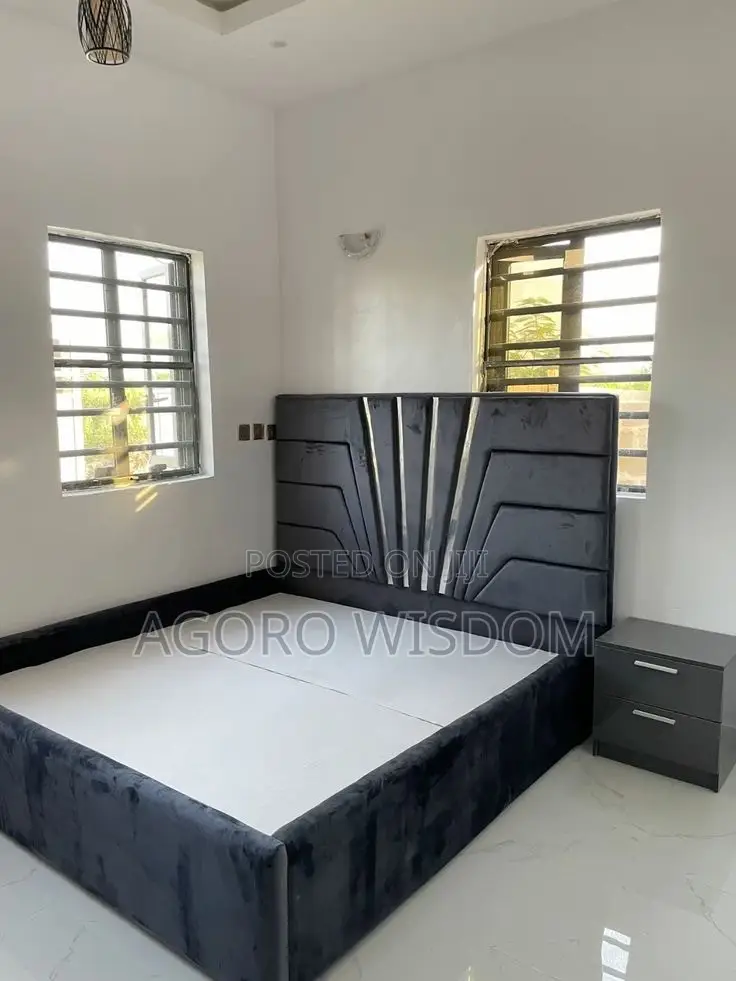 Available Double Bed Frame With Side Cabinet