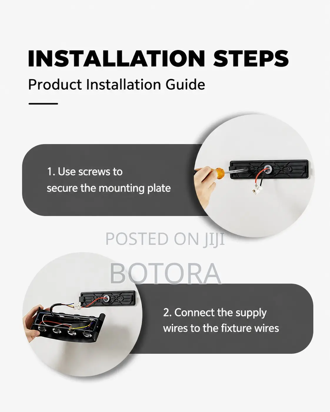 4pics Set 8W Up & Down LED Wall Light – IP65 Waterproof, 3000K