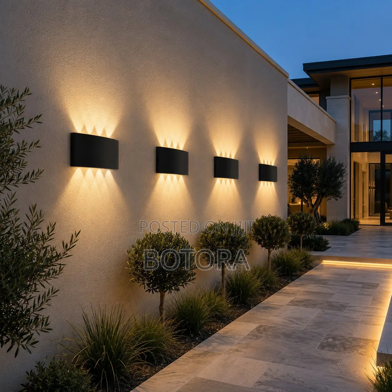 4pics Set 8W Up & Down LED Wall Light – IP65 Waterproof, 3000K