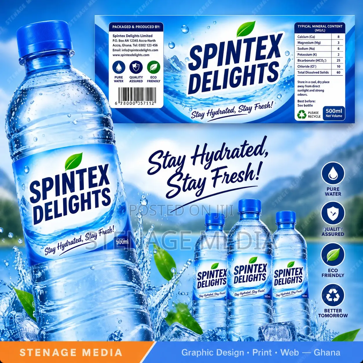 Product Label Design – Bottle, Jar Packaging Labels