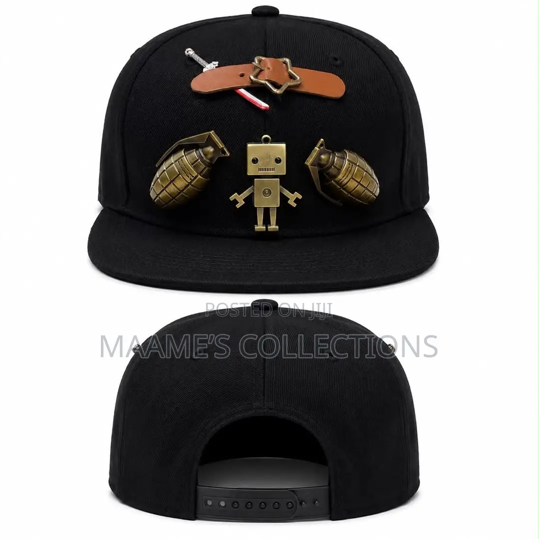 Luxury Studded Designer Snapback Cap – Eye-Catching Statement Style
