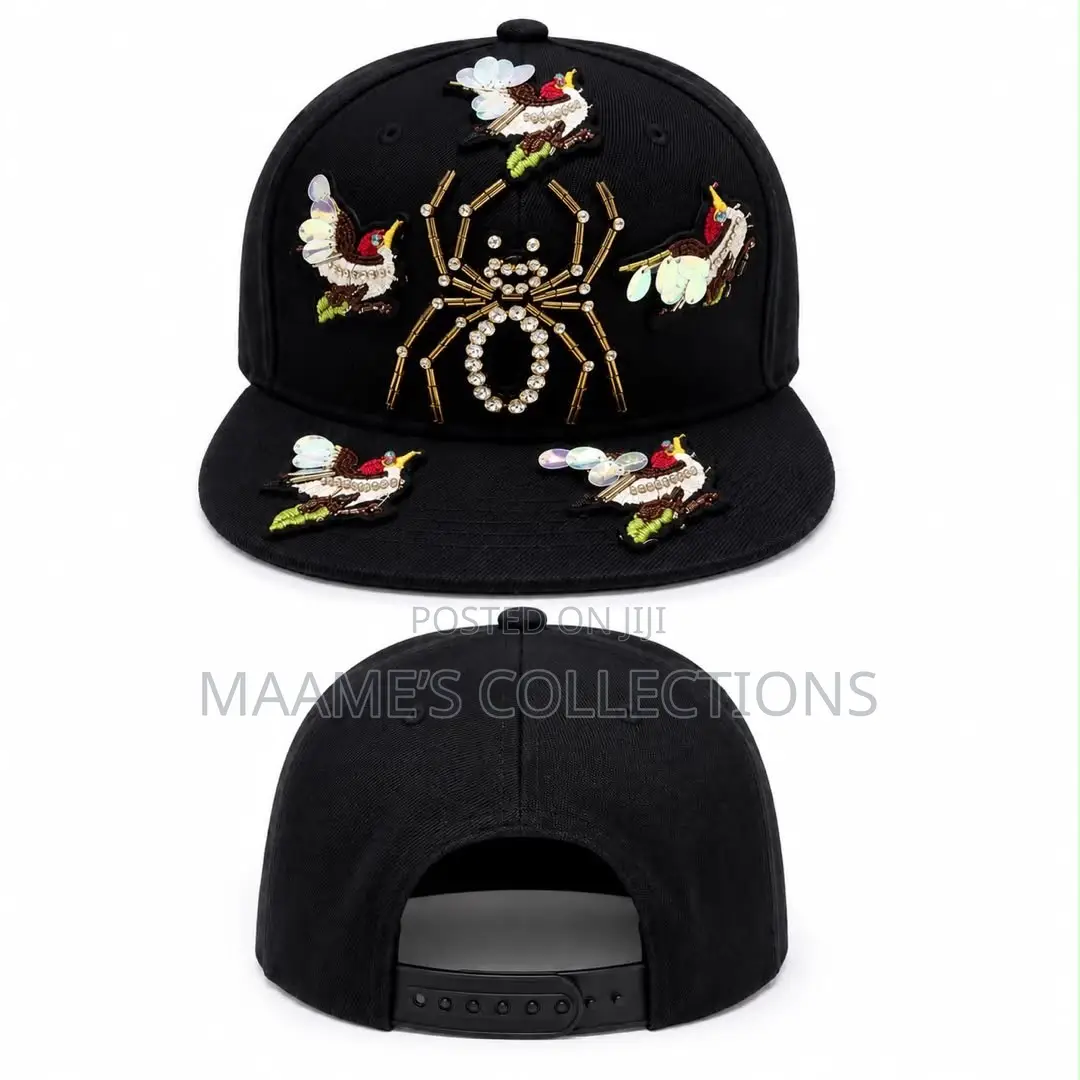 Luxury Studded Designer Snapback Cap – Eye-Catching Statement Style