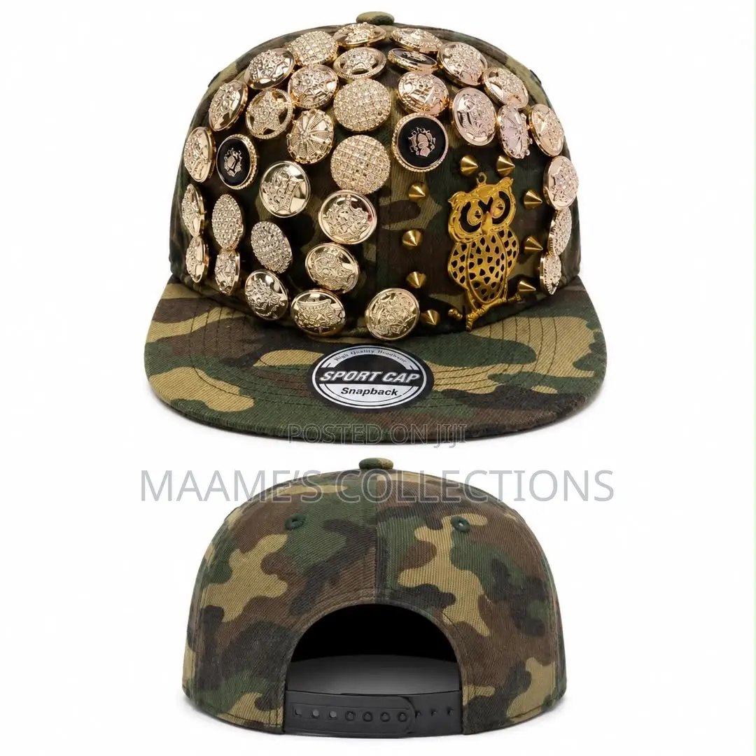 Premium Embellished Men’s Snapback Cap – Bold & Stylish
