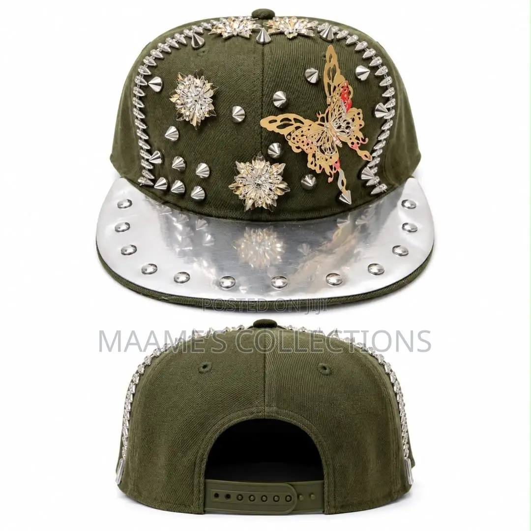 Premium Embellished Men’s Snapback Cap – Bold & Stylish