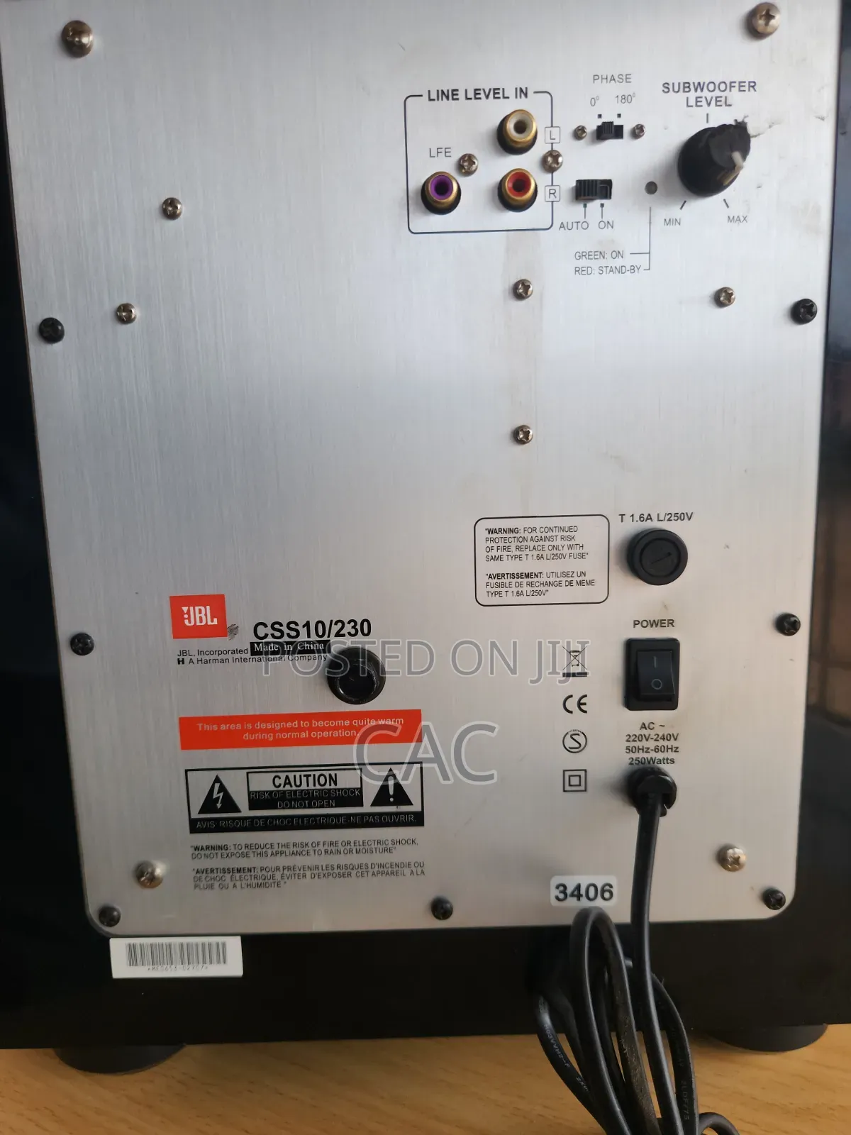 JBL CSS 10 Active Subwoofer 10"