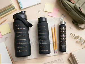 3-in-1 Motivational Water Bottle