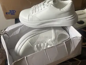 Beautiful, Height Increasing, Thick Sole White Sneakers