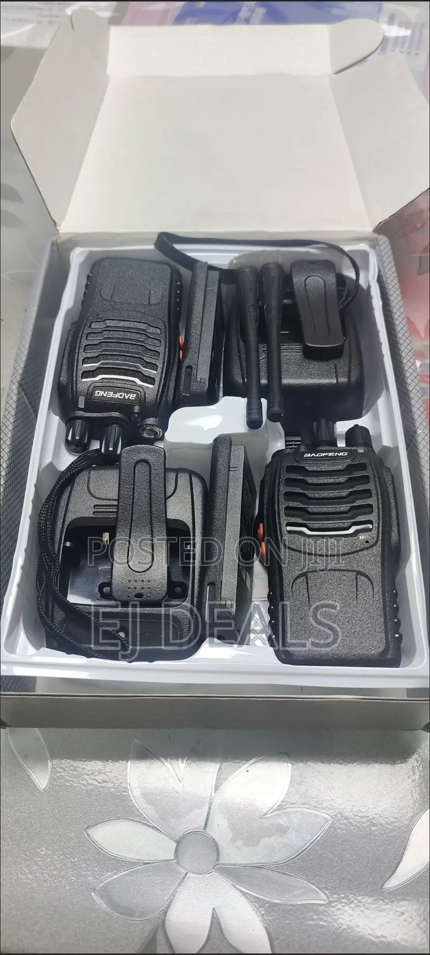 Walkie Talkie Twin Pack Bf-888s 5km UK Standard With Accessories