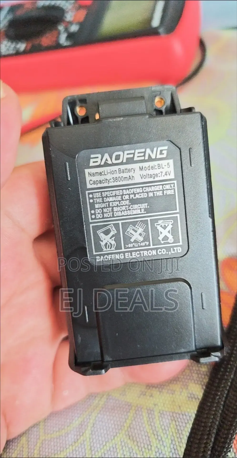 Original Baofeng UV5R Battery With Type C and USB Charging