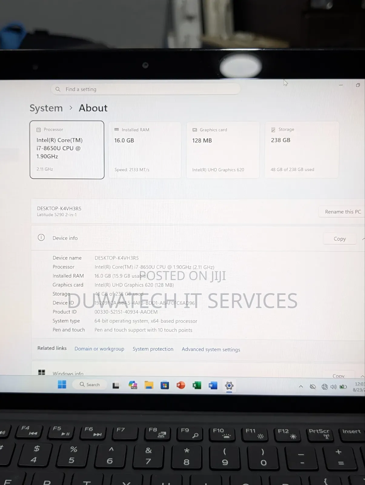 Laptop Dell Latitude 5290 2-in-1 16GB Intel Core i7 SSD 256GB